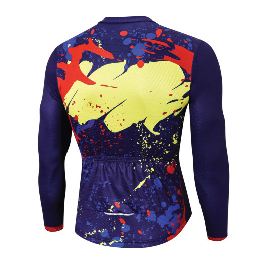 Mens Long Sleeve Cycling Jerseys Back